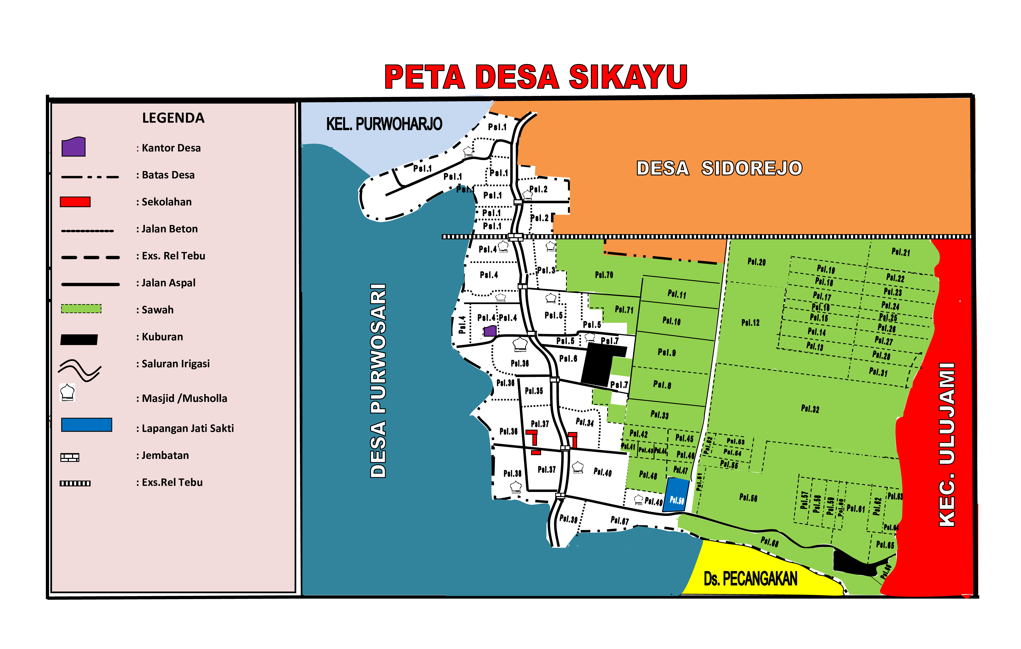Peta Desa Sikayu